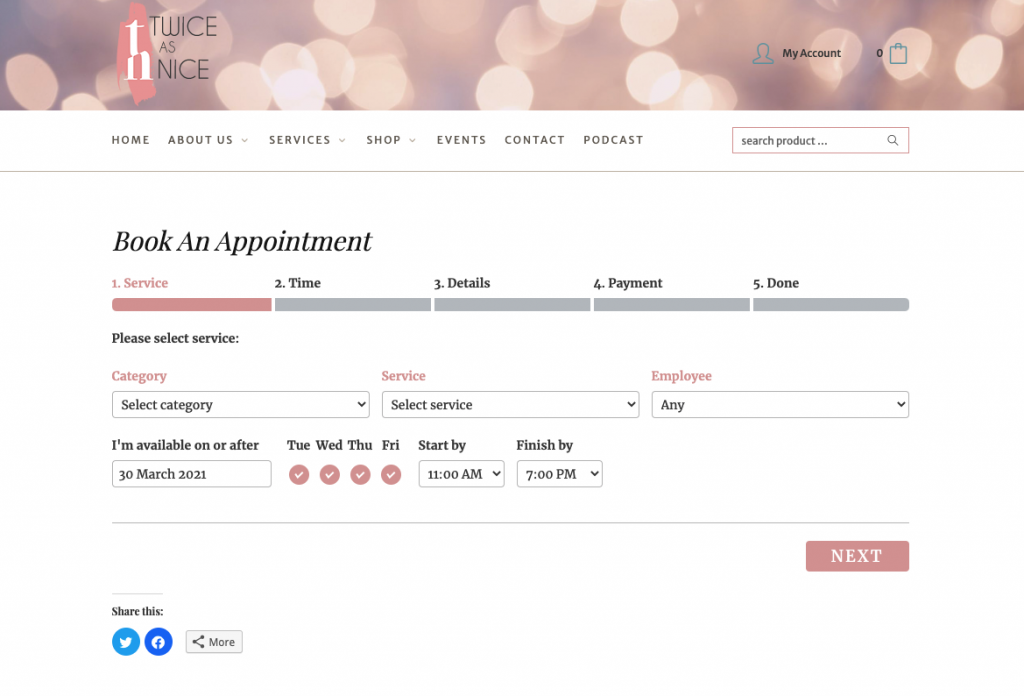 Twice as Nice page
